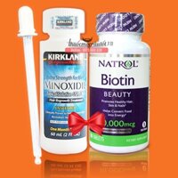 Thuốc mọc râu minoxidil 5% - combo Biotin B7