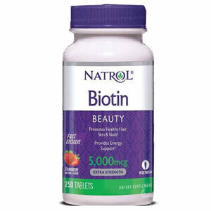 Thuốc mọc tóc Biotin 5000 mcg fast dissolve 250 viên