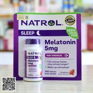 Thuốc mọc tóc Natrol Biotin 5000mcg Extra Strength 250 viên