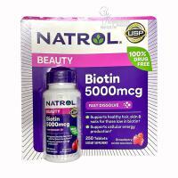 Thuốc mọc tóc Natrol Biotin 5000mcg Extra Strength 250 viên