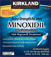 Thuốc mọc tóc Minoxidil 5% Kirkland – Điều trị các triệu chứng rụng tóc, hói đầu tốt nhất tại USA. Hộp 6 chai