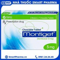 Thuốc Montiget 5mg phòng và điều trị hen phế quản mãn tính