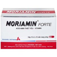 Thuốc Moriamin Forte bổ sung acid amin và vitamin (10 vỉ x 10 viên)