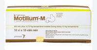 Thuốc Motilium-M 10mg Janssen (Domperidone maleate) – Điều trị nôn, buồn nôn (Hộp 10 vỉ x 10 viên)