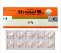 Thuốc Myonal 50mg (Eperison hydroclorid) – Chỉ định dùng cho bệnh liệt cứng do mạch máu, thoái hoá, chấn thương