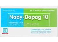 Thuốc Nady-Dapag 10 Nadyphar điều trị đái tháo đường tuýp 2, kiểm soát đường huyết