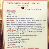 Thuốc Ngâm Chân Cho Bé