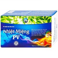 Thuốc Nhiệt Miệng PV điều trị viêm loét miệng, lưỡi (5 vỉ x 10 viên)