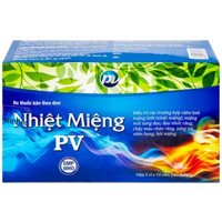 Thuốc Nhiệt Miệng PV điều trị viêm loét miệng, lưỡi (5 vỉ x 10 viên)