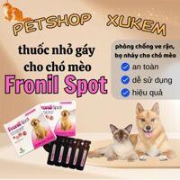 THUỐC NHỎ GÁY FRONIL-SPOT CHÓ MÈO – HỘP 5 ống