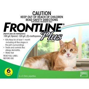 Thuốc nhỏ gáy tri ve rận cho mèo Frontline Plus Cat