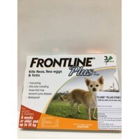 Thuốc nhỏ gáy trị ve rận FRONTLINE PLUS  (chó nhỏ 8 tuần - 10kg)1 tuýp