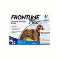 Thuốc nhỏ gáy trị ve rận FRONTLINE PLUS  (chó 10kg - 20kg)1 tuýp