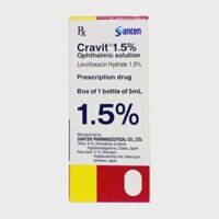 Thuốc nhỏ mắt Cravit 1.5% Ophthalmic Solution điều trị các bệnh nhiễm khuẩn mắt (chai 5ml)