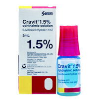 Thuốc nhỏ mắt Cravit 1.5%, điều trị viêm bờ mị, viêm túi lệ, chắp, viêm kết mạc