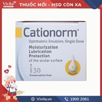 Thuốc nhỏ mắt giúp dưỡng ẩm, bôi trơn mắt Cationorm | Hộp 30 ống