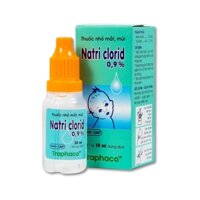 Thuốc nhỏ mắt, mũi Natri Clorid 0,9% Traphaco giảm nghẹt mũi, chảy mũi, viêm mũi dị ứng (10ml)