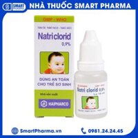 Thuốc nhỏ mắt, nhỏ mũi Natri Clorid 0.9% Haipharco giảm khô mắt, nghẹt mũi, sổ mũi ( Lọ 10ml)
