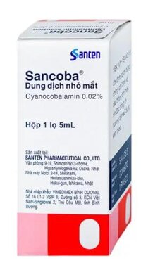 Thuốc nhỏ mắt Sancoba Santen cải thiện sự dao động về điều tiết trong chứng mỏi mắt (5ml)