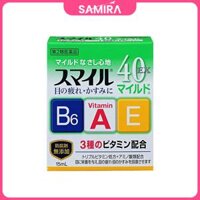 Thuốc nhỏ mắt vitamin Mild B6,A,E Lion Smile 40 EX xanh lá – 15mL