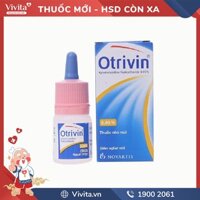 Thuốc nhỏ mũi giảm nghẹt mũi Otrivin 0.05% | Chai 10ml