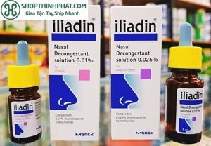 Thuốc nhỏ mũi Iliadin 0.01% dùng cho bé từ sơ sinh tới 1 tuổi
