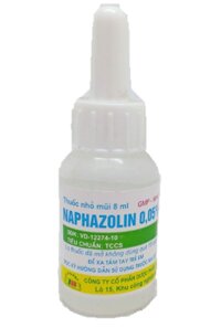 Thuốc nhỏ mũi Naphazolin 0.05% Hanoi pharma điều trị nghẹt mũi, sổ mũi, viêm mũi