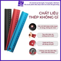 Thước nhôm, thước thẳng không gỉ, thước đo chiều dài khắc laser cho trường học, văn phòng, kỹ thuật 20cm, 30cm, 45cm, 60cm
