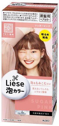 Thuốc nhuộm dạng bọt màu hồng kẹo ngọt Liese Foam Sugar Pink (108ml) 花王 リーゼプリティア 泡カラー シュガーピンク