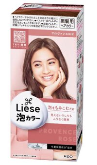 Thuốc nhuộm dạng bọt màu nâu đỏ Liese Foam Provence Rose (108ml) 花王 リーゼプリティア 泡カラー プロヴァンスロゼ