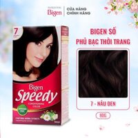 Thuốc nhuộm dưỡng tóc phủ bạc thảo dược Bigen Speedy Thương hiệu Nhật Bản 80ml dạng kem - BSCC Số 7 - Nâu Đen