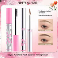 Thuốc nhuộm lông mày NEIYOU ❈ ❈ 🍎 🍎 Màu nhạt Màu sắc tự nhiên Thuốc nhuộm lông mày không thấm nước Kem tạo kiểu lâu trôi Trang điểm mắt hai trong một