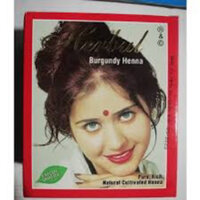 Thuốc nhuộm phủ bạc 100% thảo dược Ấn Độ màu đỏ ( Burgundy)