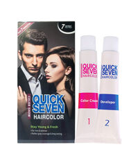 Thuốc nhuộm Quick Seven Hair Color S7 – Màu đen tự nhiên, phủ bạc nhanh 7 phút dùng cho cả nam và nữ