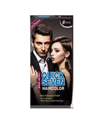 Thuốc nhuộm Quick Seven Hair Color S6 – Màu nâu đen, phủ bạc nhanh 7 phút dùng cho cả nam và nữ