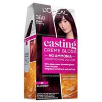 Thuốc nhuộm tóc bán vĩnh viễn L'Oreal Paris Casting Creme Gloss - 360 Black Cherry (Không chứa amoniac)