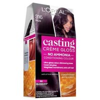 Thuốc nhuộm tóc bán vĩnh viễn L'Oreal Paris Casting Creme Gloss - 316 Plum (Không chứa amoniac)