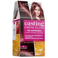 Thuốc nhuộm tóc bán vĩnh viễn L'Oreal Paris Casting Creme Gloss - 550 Mahogany (Không chứa amoniac)