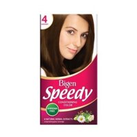 Thuốc nhuộm tóc Bigen Speedy Conditioning Color số 4 màu nâu hạt dẻ 80g