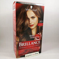 Thuốc nhuộm tóc Brillance Intensiv Color Creme 851 Mystisches Schoko-braun – màu nâu socola sáng, 1 hộp
