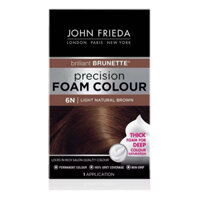 Thuốc Nhuộm tóc dạng bọt John Frieda Precision Foam Colour  màu nâu nhạt tự nhiên và màu nâu chocolate đen