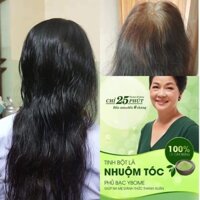 Thuốc nhuộm tóc đen, nâu YBOME hộp 12 gói. Bột lá nhuộm tóc phủ bạc thảo dược an toàn gấp 100 dầu gội phủ bạc