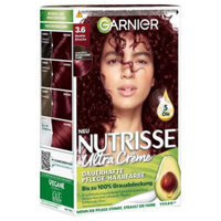 Thuốc nhuộm tóc Garnier Nutrisse 3.6 Dunkle Kirsche – màu nâu đỏ, 1 hộp