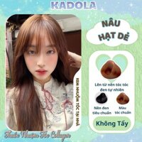 Thuốc nhuộm tóc KADOLA thuốc nhuộm tóc màu Nâu Hạt Dẻ tặng kèm oxy trợ dưỡng và bao tay