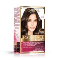 Thuốc Nhuộm Tóc L'Oreal 3 Natural Dark Brown Cream Hair Color Excellence 5g
