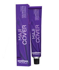 Thuốc nhuộm tóc Loreal Maji Cover – 50g, phủ bạc cho tóc đề kháng hoặc tóc bạc trên 50%