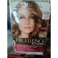 thuốc nhuộm tóc loreal phủ bạc l số 7.01màu vàng hạt dẻ chính hãng 48g