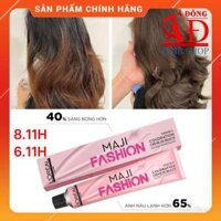 THUỐC NHUỘM TÓC LOREAL MAJIFASHION THỜI TRANG CHÍNH HÃNG TUÝP 50ML  KÈM OXY - 6.11