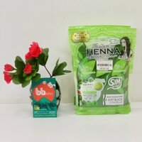 Thuốc nhuộm tóc Madam Henna thảo dược màu Đen Nhật Bản