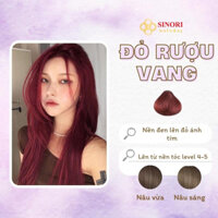 Thuốc nhuộm tóc màu Đỏ Rượu Vang SINORI, không cần tẩy, sáng da, nhiều dưỡng, siêu bền màu